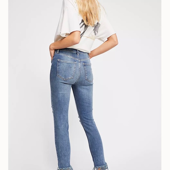 Free People Great Heights Frayed Skinny Jeans - Picture 3 of 9